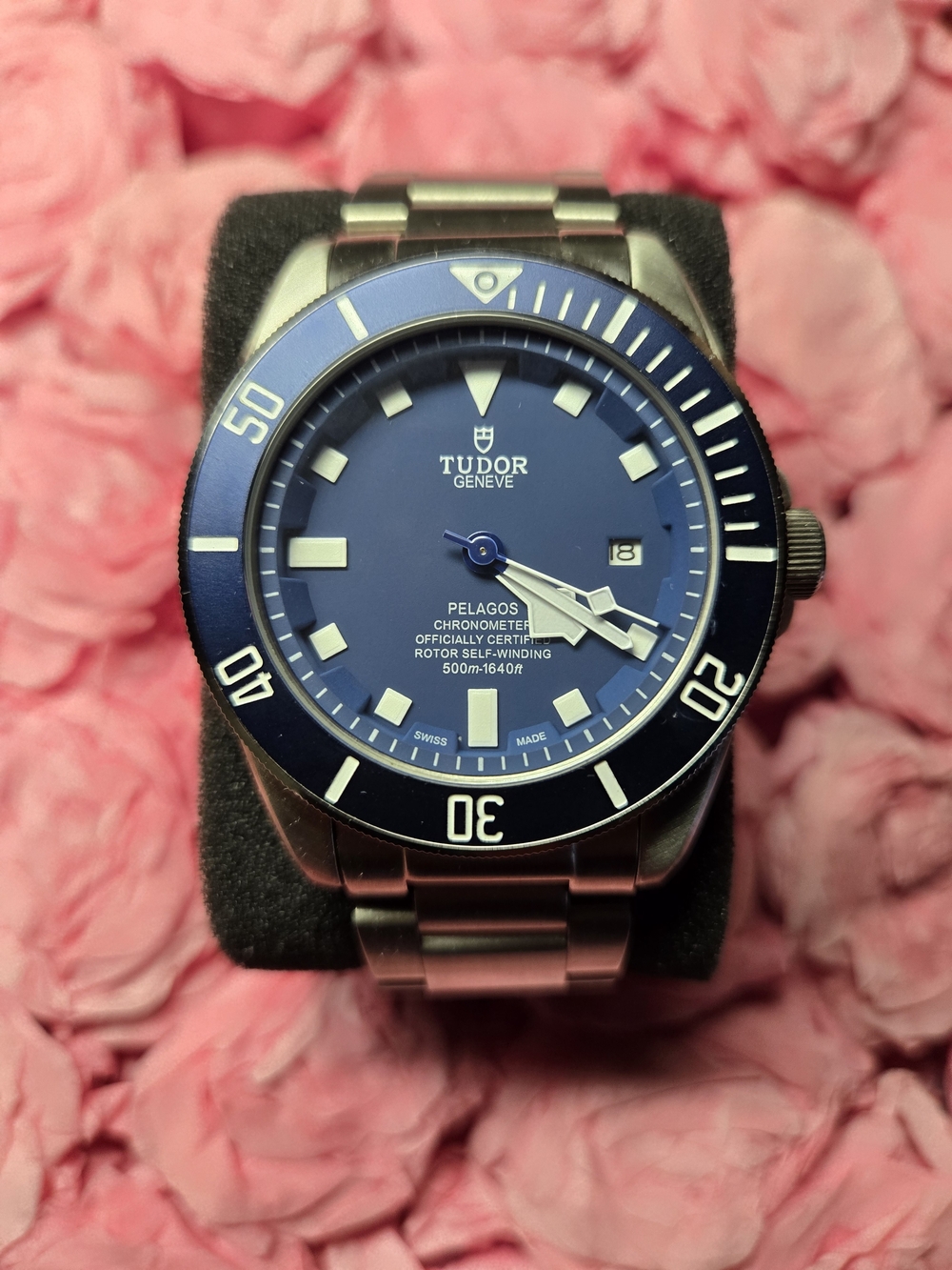 Tudor Pelagos Blue Dial Stainless Steel Bracelet Watch With Box